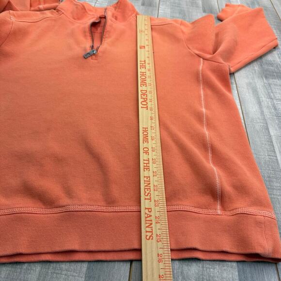 Tommy Bahama Relax Half Zip L/S Sweater Mens Large Orange Cotton Stretch Spring - Picture 5 of 9